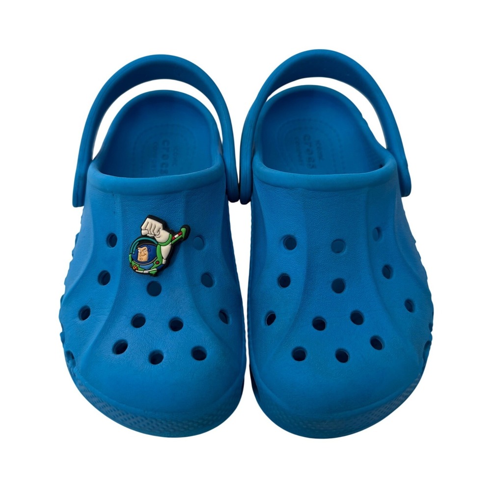 Crocs Baya Clog Buzz Lightyear Toy Story Blue Kids Toddler Size C9 Sandals Shoes